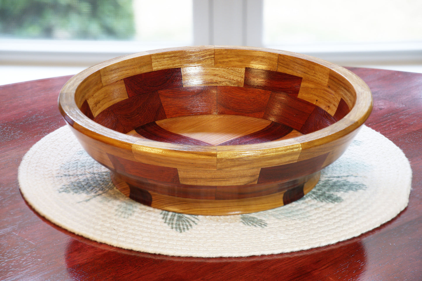 Padauk and Hickory Salad Bowl (#120)