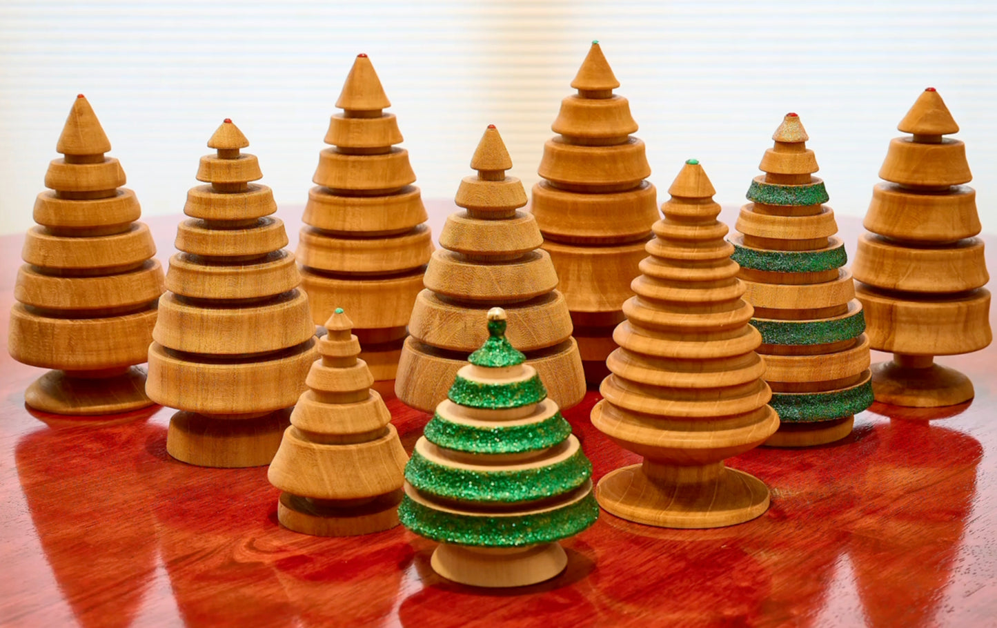 Cedar Wood Hand Made Christmas Trees (#100)