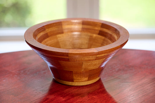 Morado & Spanish Cedar Segmented Bowl (#129)