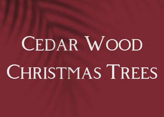 Cedar Wood Hand Made Christmas Trees (#100)