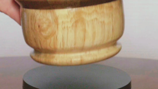 Bowl with Black Walnut  Segmented Top (#118)